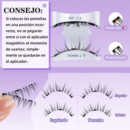 Kit De Pestañas Magnéticas Con Clip 1 Par--M01