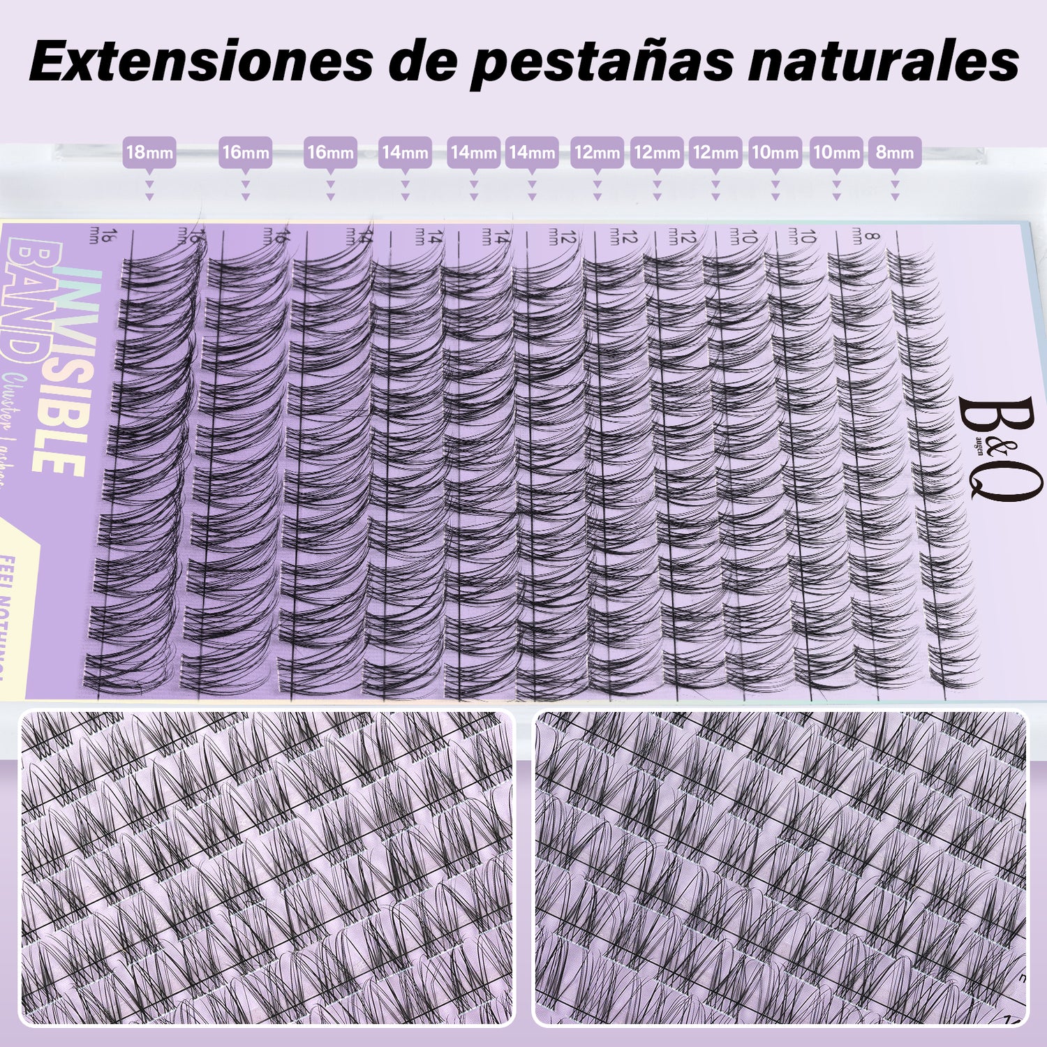 Flora Invisible Band Lash Clusters Kit