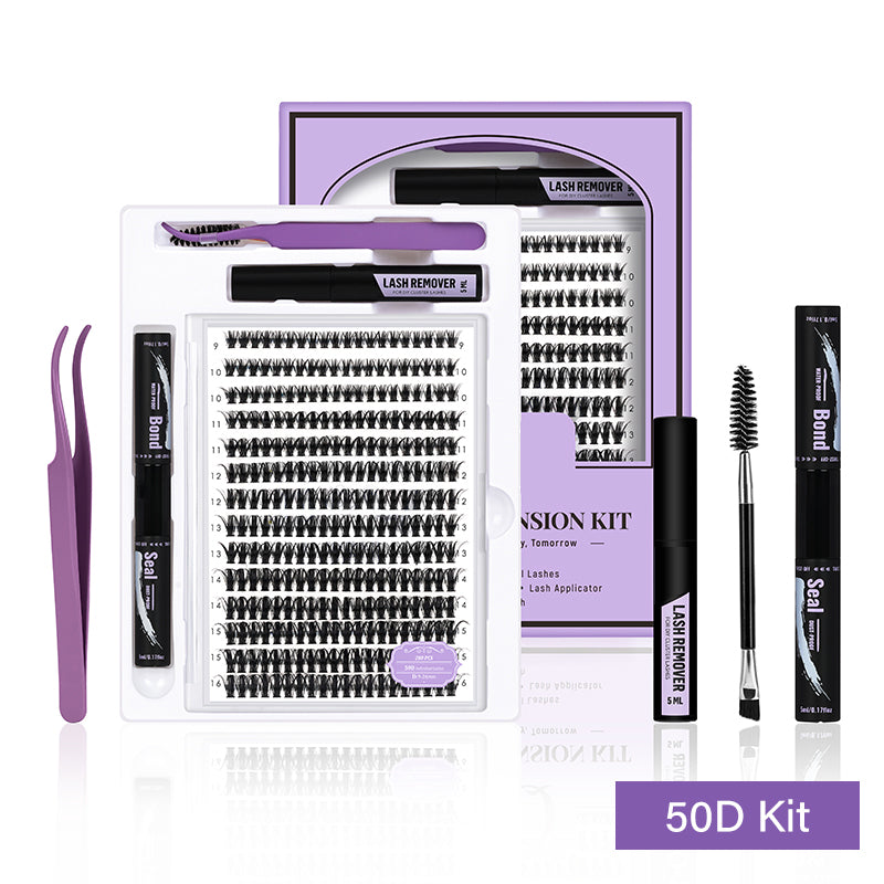 50D Individual Lash Cluster DIY Lash Extension Kit