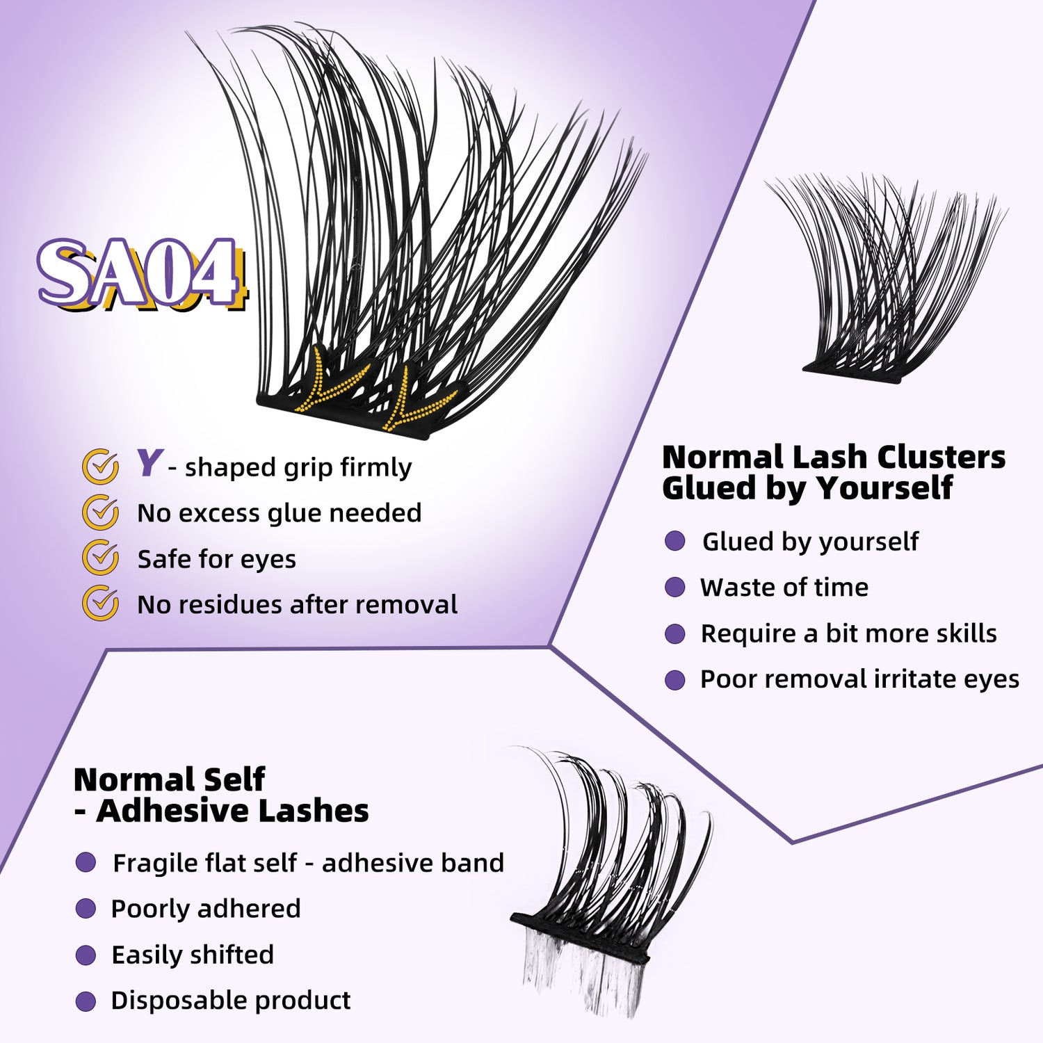 Self Adhesive Lashes Extensions Starter Kit -SA04
