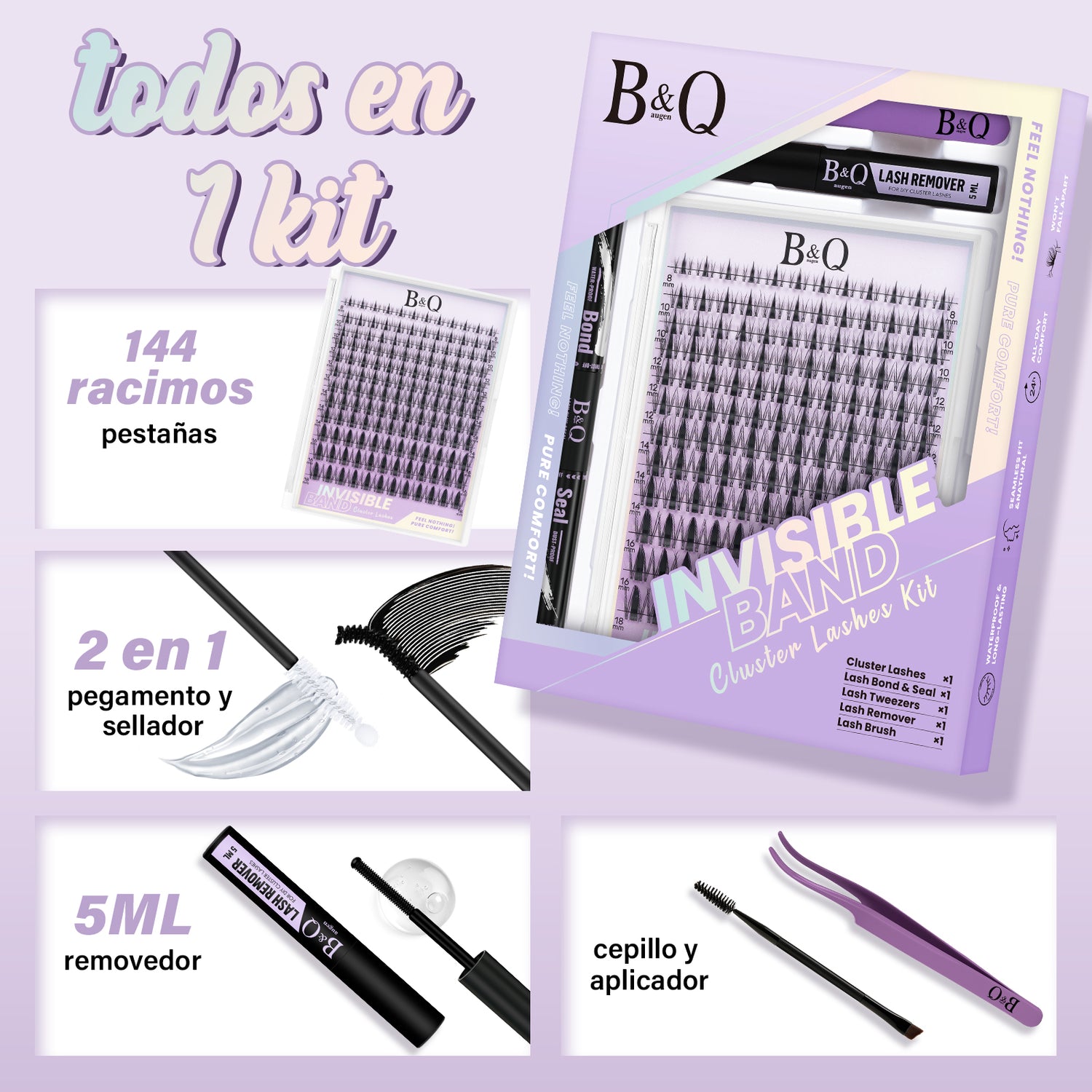 Fairy Invisible Band Lash Clusters Kit