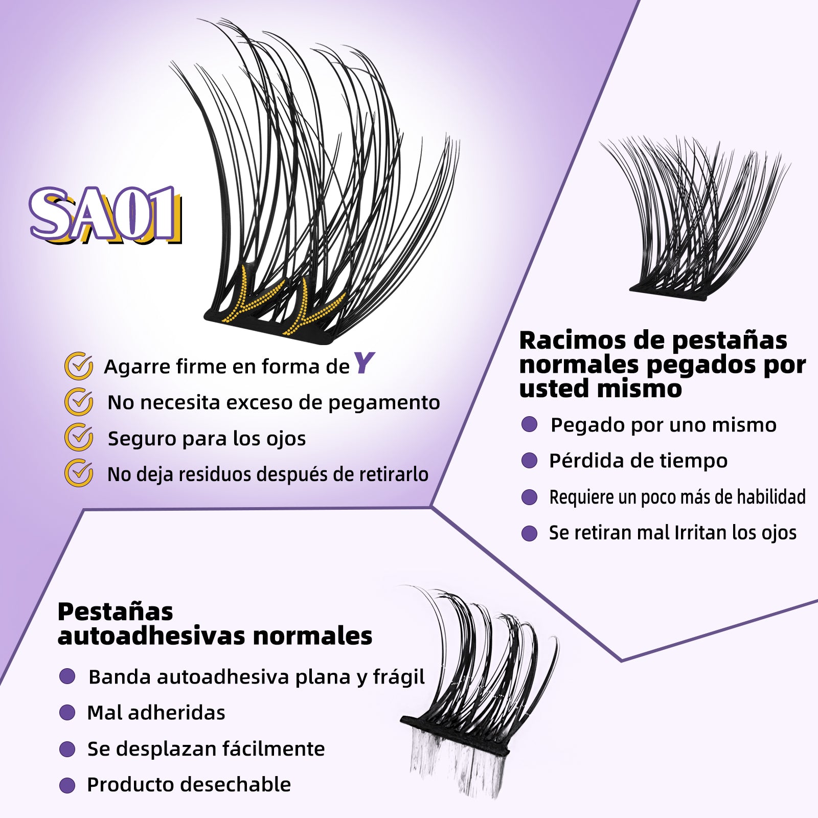 Kit De Extensiones De Pestañas Autoadhesivas-SA01