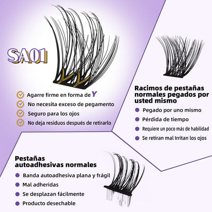Kit De Extensiones De Pestañas Autoadhesivas-SA01