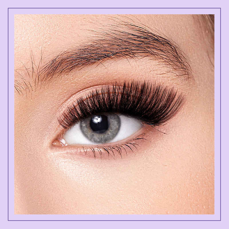 The effect of wearing B&amp;Q 70D+90D Individual Lash Clusters