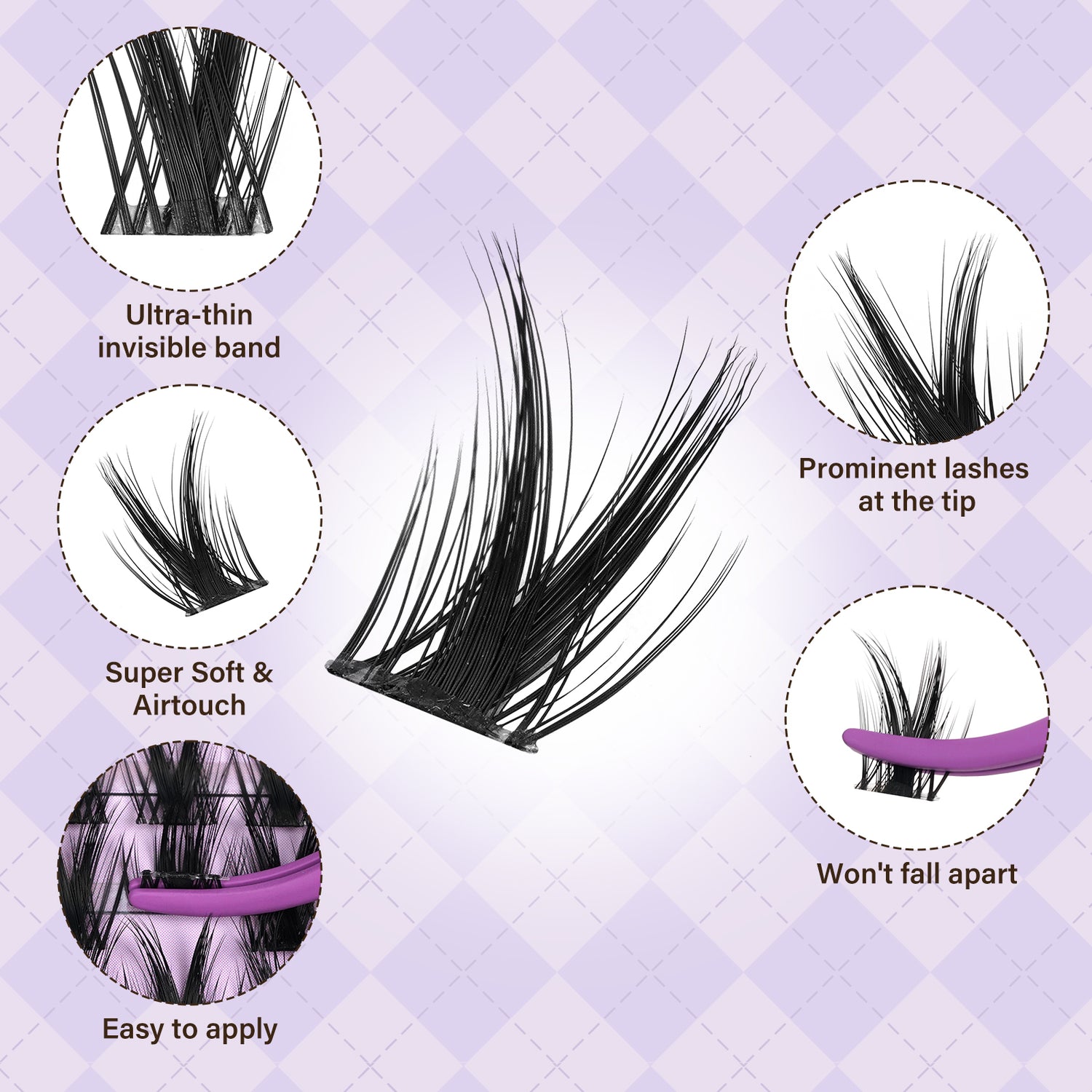 Victory Invisible Band Lash Clusters Kit