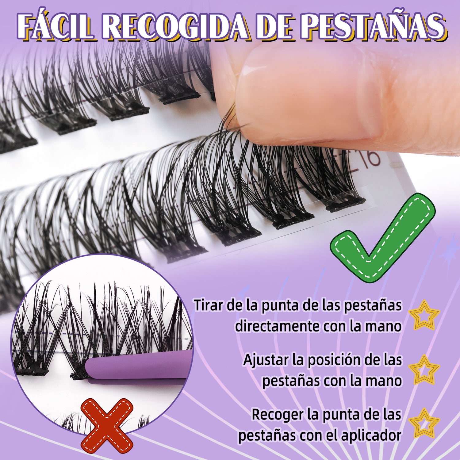 Kit De Extensiones De Pestañas Autoadhesivas-SA01
