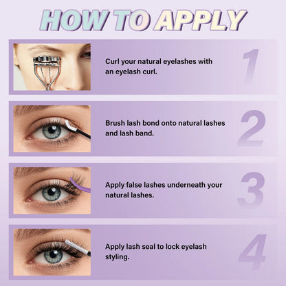 Flora Invisible Band Lash Clusters Kit