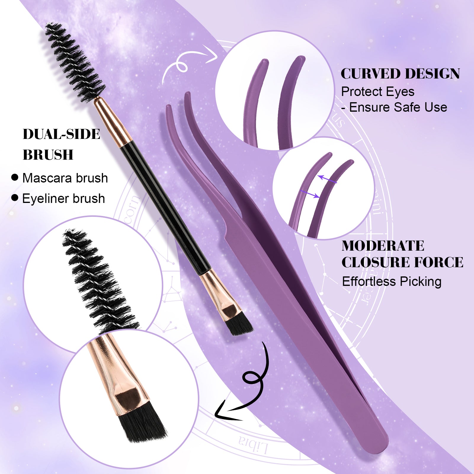 Kit de extensión de pestañas GlamLash Home - B02