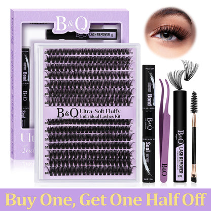 70D+90D Ultra-Soft Fluffy Individual Lashes Kit