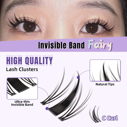 pros of invisible band manga lash cluster