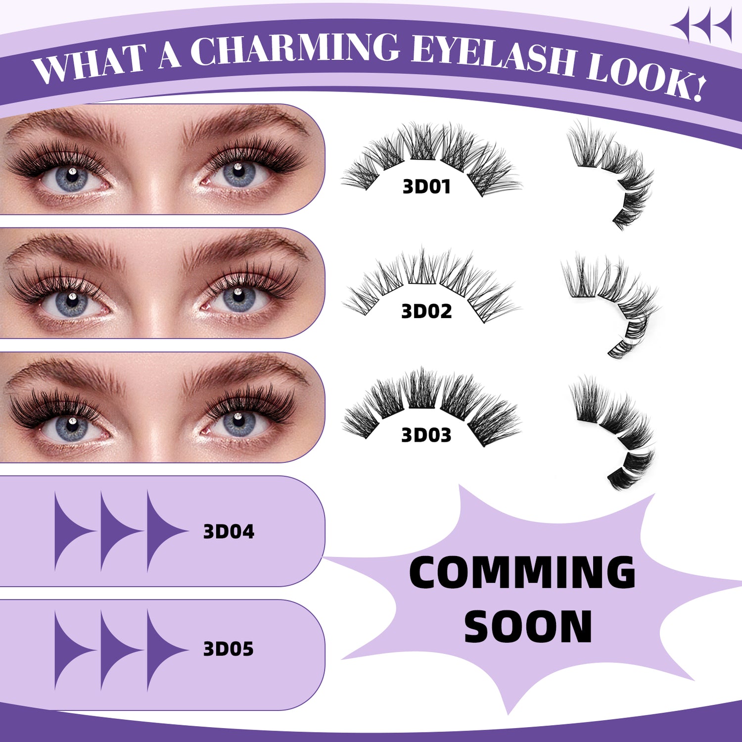 3D Effect Natural Volume DIY Cluster Lash Extensions Kit- D03