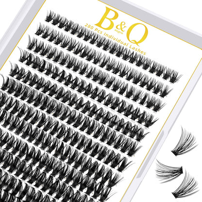 Kit completo de extensiones de pestañas individuales DIY de 50D