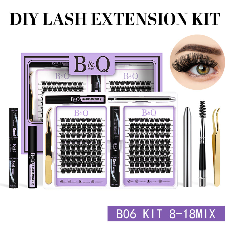 B06 DIY Cluster Lash Extensions 144Pcs Essential Kit