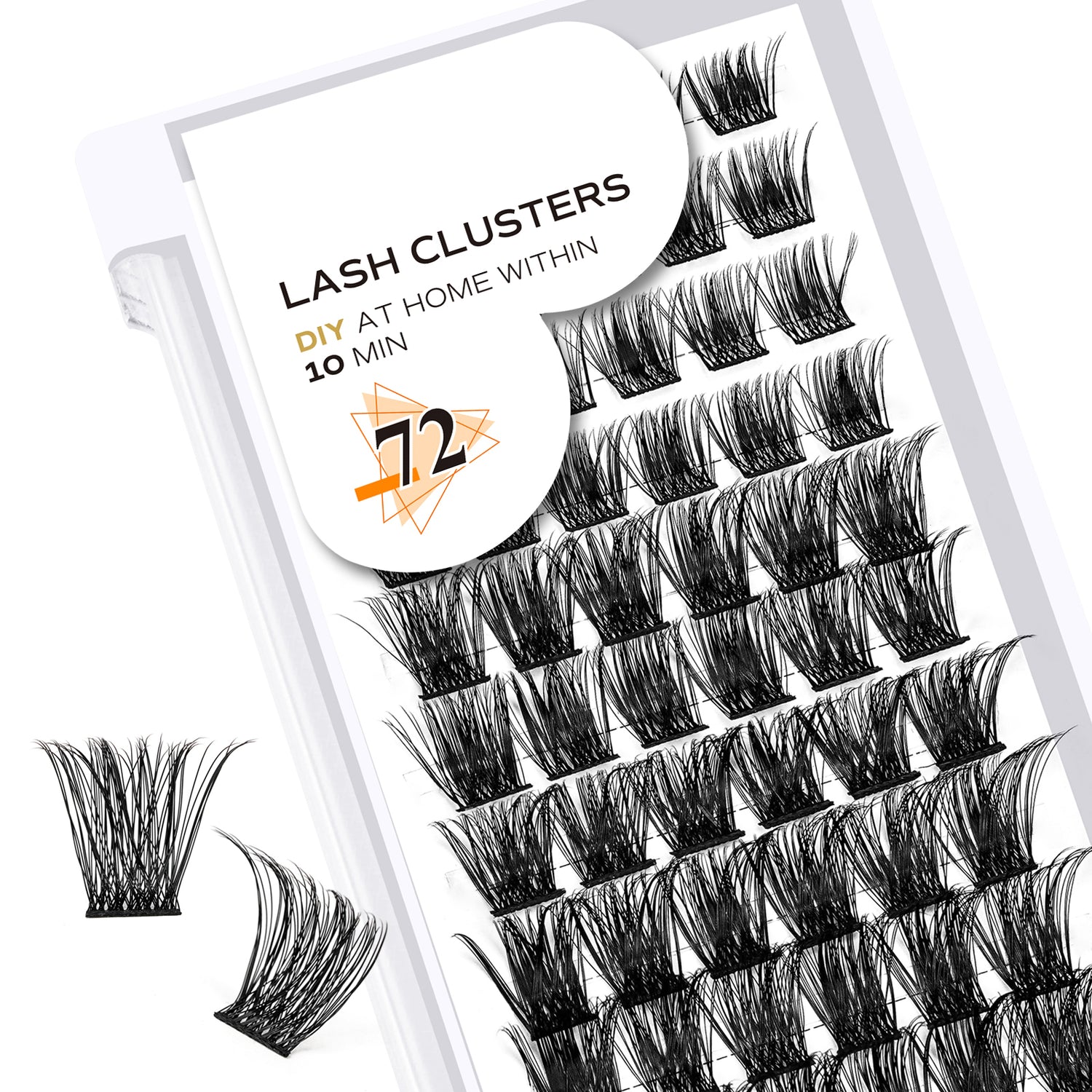 B19 Lash Clusters Extensiones de pestañas DIY 72 Clusters Lashes 