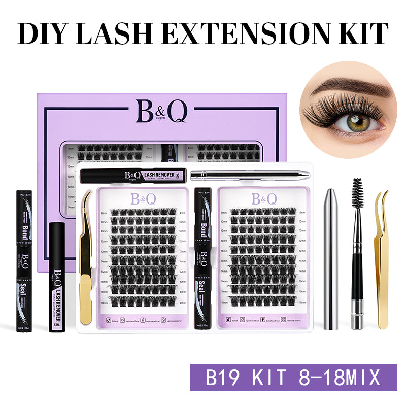 B19 DIY Cluster Lash Extensions 160Pcs Essential Kit (Delivered within the USA only)
