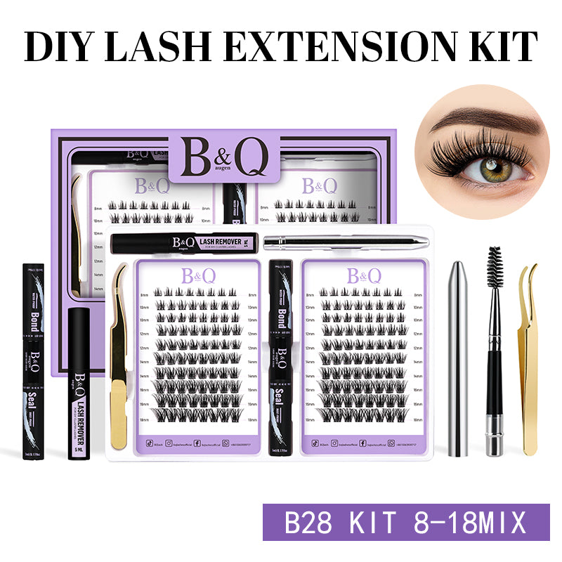 B28 DIY Cluster Lash Extensions 160Pcs Essential Kit