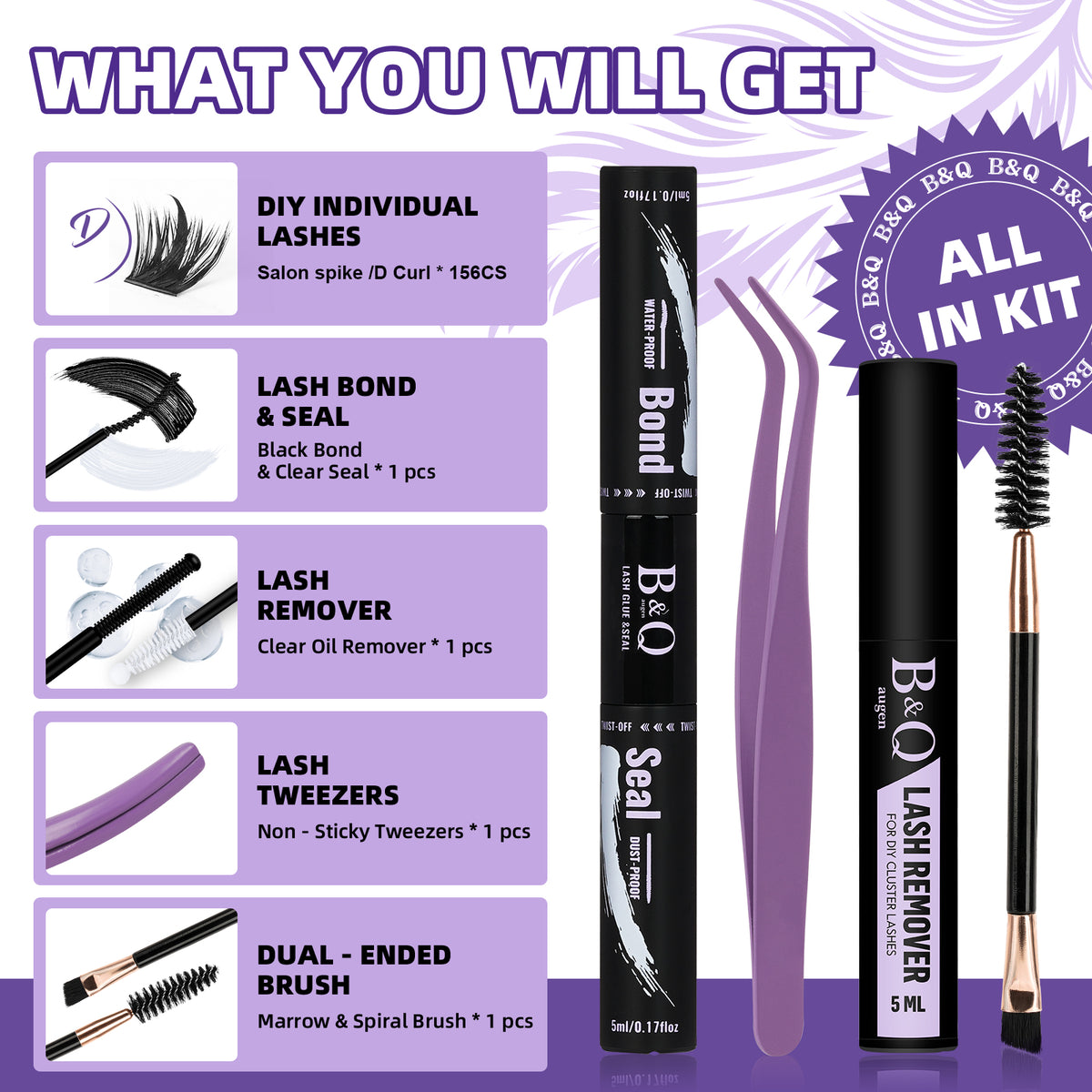 Kit de Pestañas Individuales Ultra Suaves 70D+90D