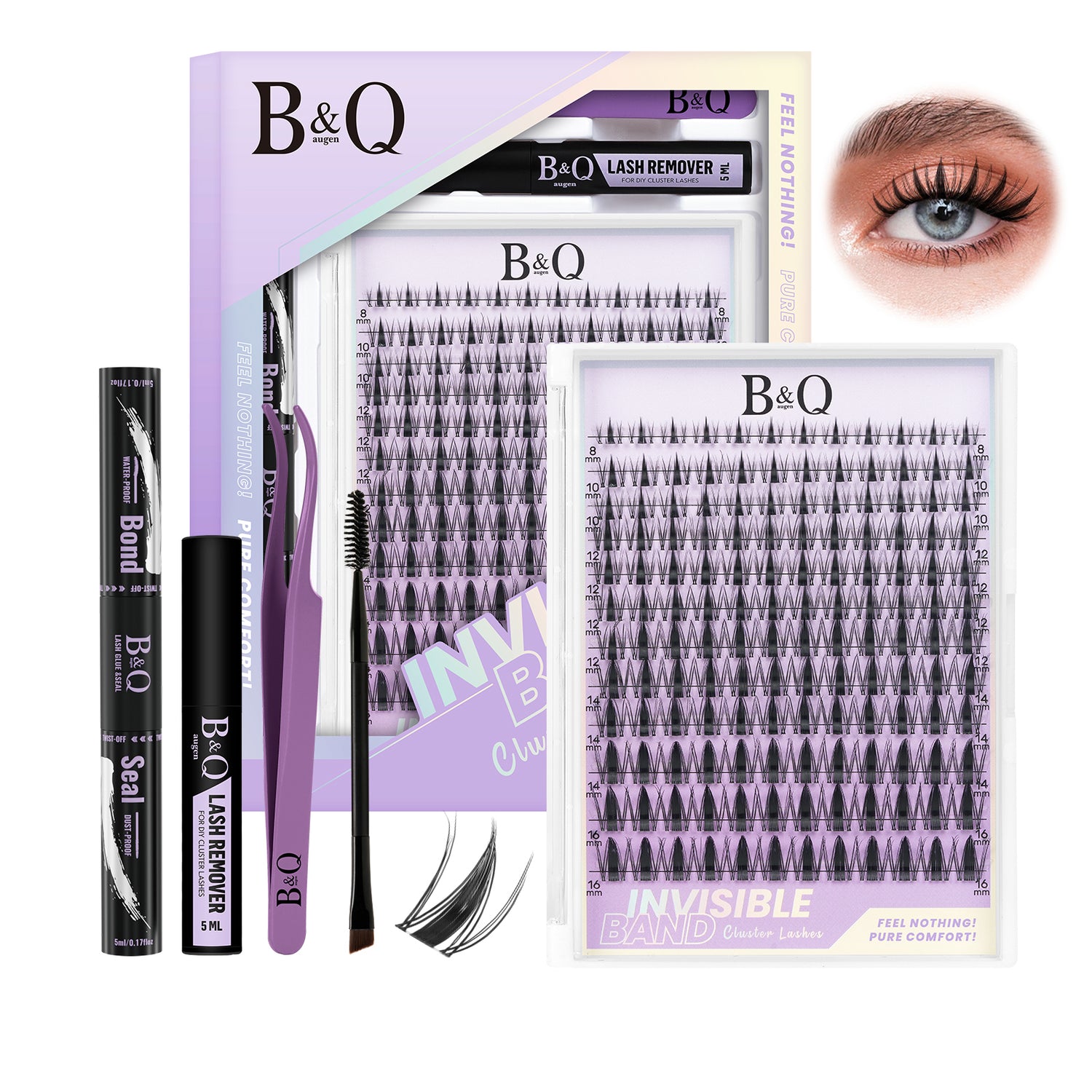 Fairy Invisible Band Lash Clusters Kit