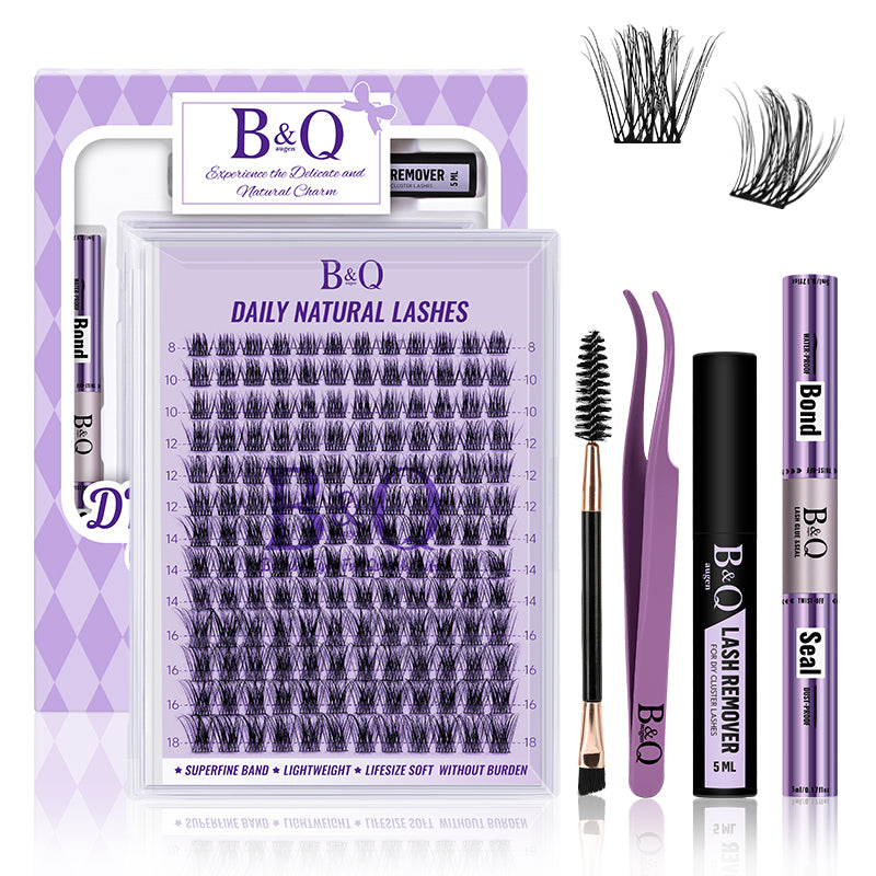 Natural  Looking DIY Lash  Clusters Extensions Kit