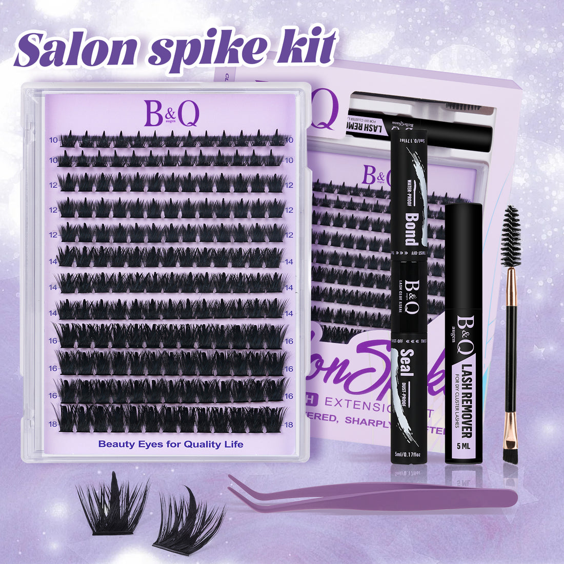 Kit de Pestañas Individuales Ultra Suaves 70D+90D