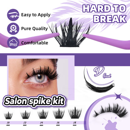 Kit de Pestañas Individuales Ultra Suaves 70D+90D