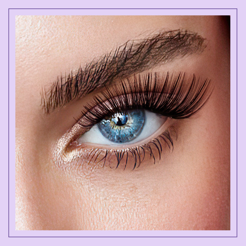 The effect of wearing B&amp;Qaugen 30D+40D Individual Lash Cluster