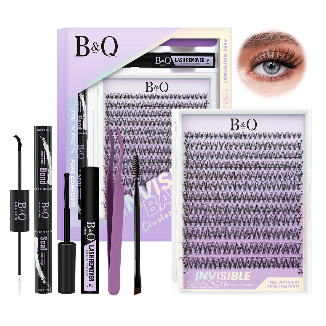 Venus kit de extensiones de pestañas raíces invisibles