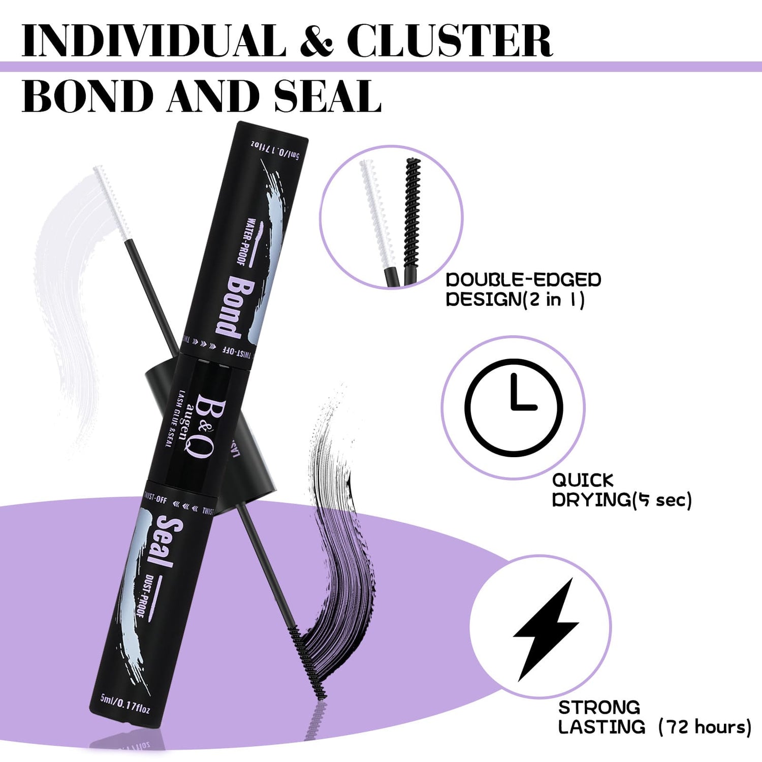 B&amp;Q lash bond and seal 5sec quick drying lasting 7 days