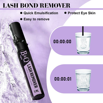 B&amp;Q lash remover easy to remove protect your own lashes