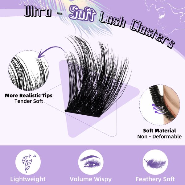 F03+F05 Ultra-soft DIY Cluster Lash Extensions Kit