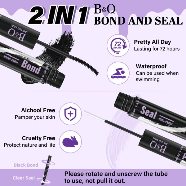 Lash Bond and Seal 10 ML Eyelash Bond and Seal for Lash Clusters