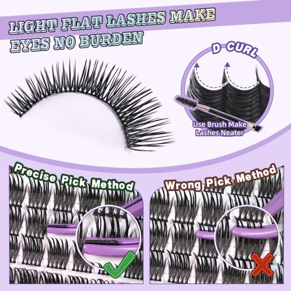 BM01 Flat Matte DIY Cluster Lash Extensions Kit