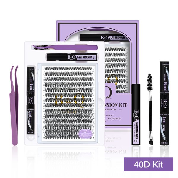 40D Individual Lash Cluster DIY Lash Extension Kit