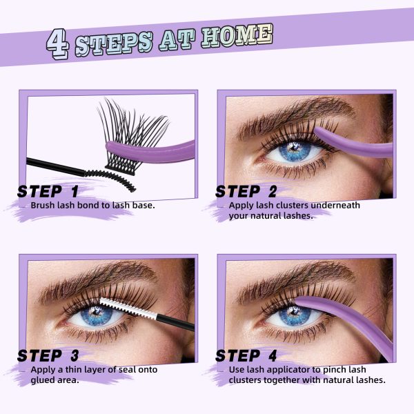 BM03 Flat Matte DIY Cluster Lash Extensions Kit